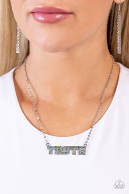 Necklaces Truth Trinket - Blue Inspirational N218