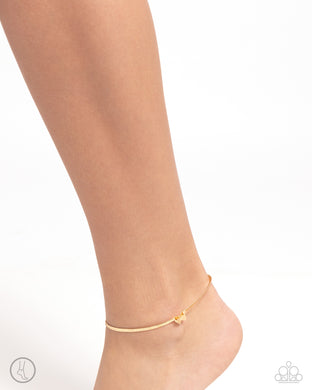 Urban Anklet A FLIGHT-ing Chance - Gold A3001