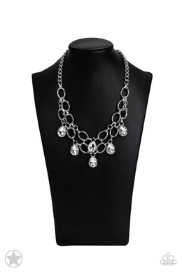 Necklaces Show-Stopping Shimmer - White Blockbuster