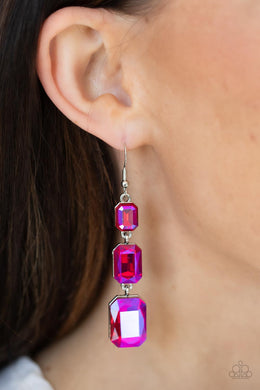 Earrings Cosmic Red Carpet -Multi  Pink E2379