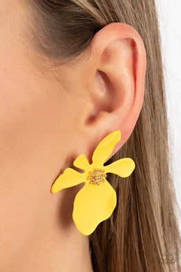 Earrings Hawaiian Heiress - Yellow E043