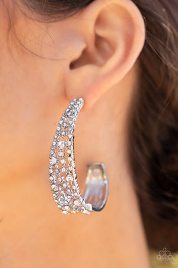 Earrings Cold as Ice - White LOP 2440