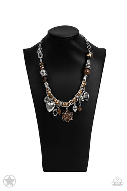 Necklaces Charmed, I Am Sure - Brown Blockbuster