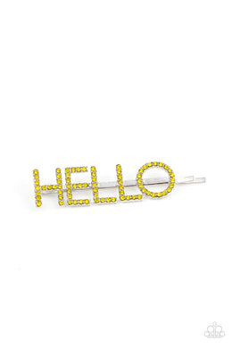 Hello There - Yellow ♥ Hair Clip FINAL